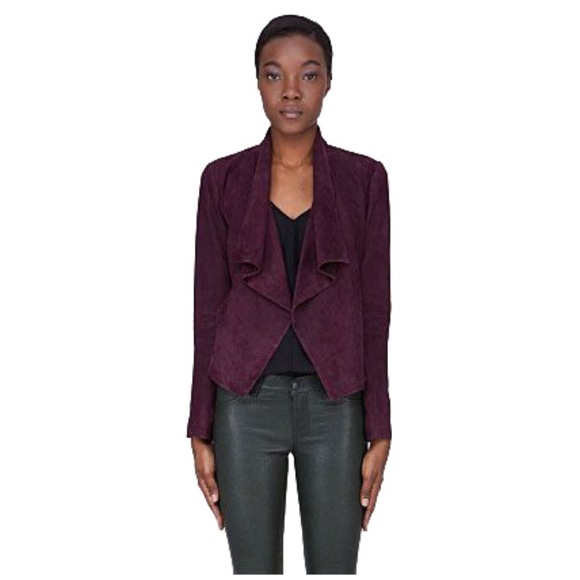 Theory Burgundy Suede Jacket - Small - Picture 1 of 7